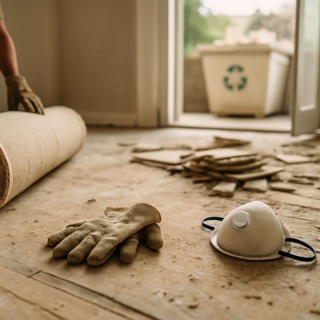 Alte Bodenbeläge fachgerecht entsorgen bei Wohnungsrenovierung